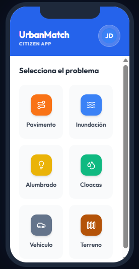Citizen App - Categorías